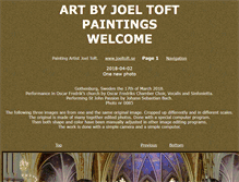 Tablet Screenshot of joeltoft.se